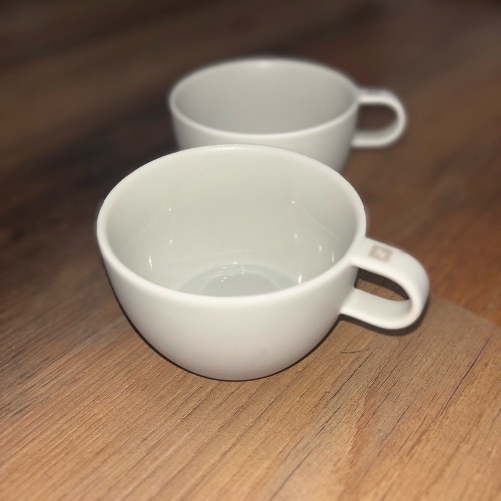 Elegant White nespresso mugs